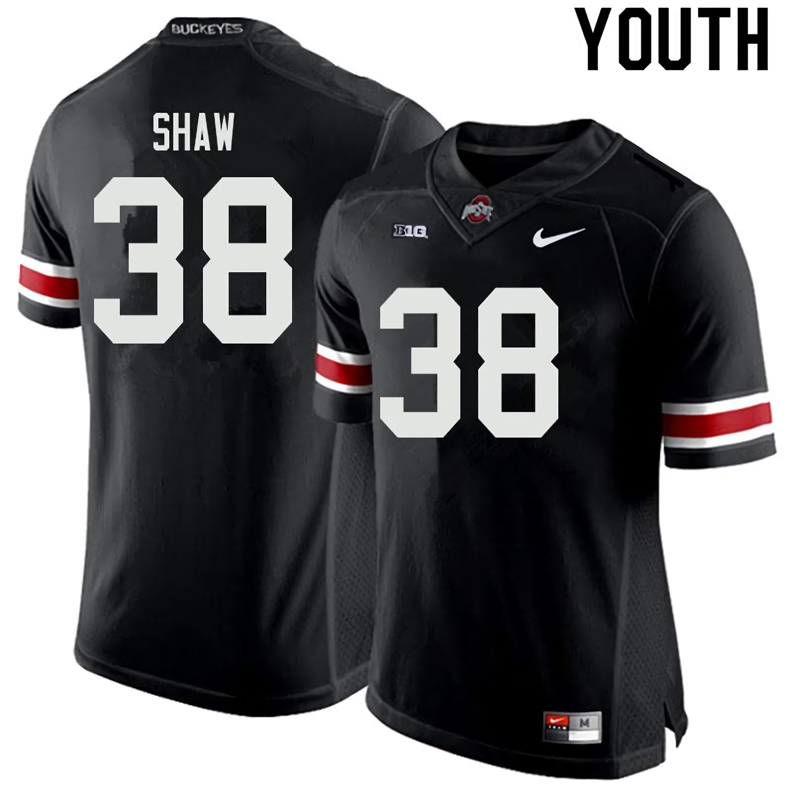 Bryson Shaw Ohio State Buckeyes Youth NCAA #38 Nike Black College Stitched Football Jersey QCT3056WZ